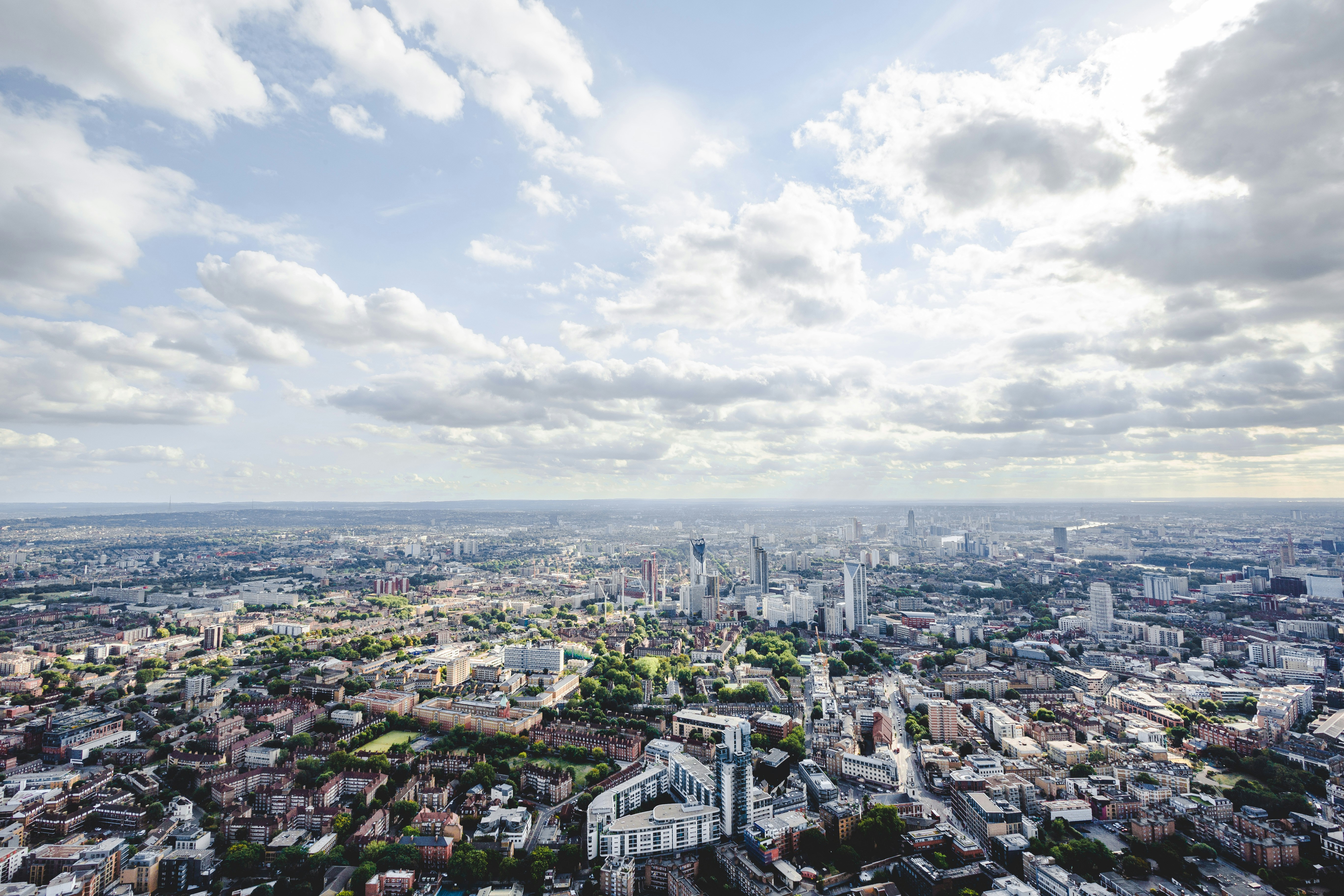 London panorámás kilátása The View from The Shard-ból